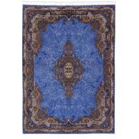 Иранский ковёр из шёлка и модала (QUM 606 /Blue/150x100)