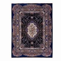 Иранский ковёр из шёлка и модала (QUM 632 /Navy/350x250)