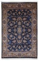 Иранский ковёр из шёлка и модала (QUM 602 /Navy/300x200)