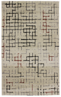 Ковер  (W2577/T71/12//WHITE/D.RED/350x250)