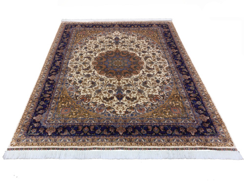 Иранский ковёр из шёлка и модала (QUM 623 /Cream/200x150)