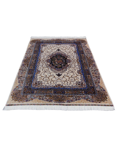 Иранский ковёр из шёлка и модала (QUM 632k /Cream/150x100)