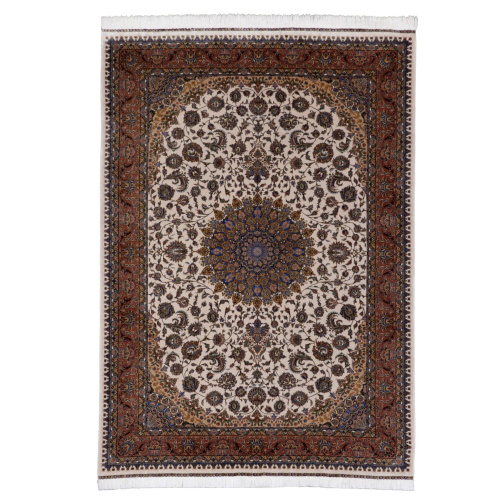 Иранский ковёр из шёлка и модала (QUM 603 /Cream/300x200)