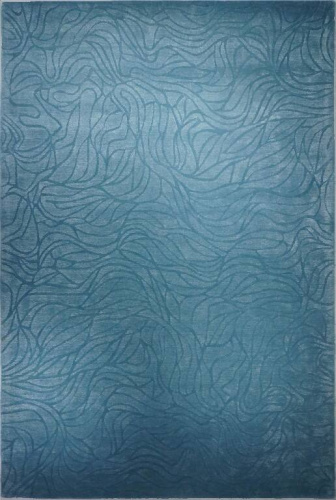 Индийский ковёр из шерсти и вискозы (HT-952/BLUE/300x200)