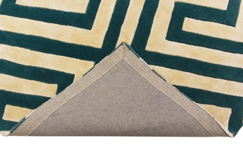 Индийский ковёр из шерсти и вискозы (HT976/BEIGE.GREEN/240x170)