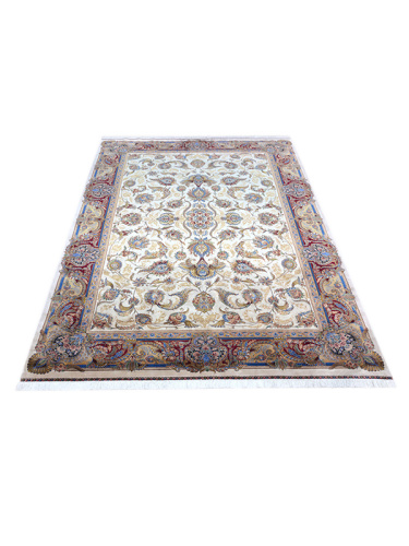Иранский ковёр из шёлка и модала (QUM 602 /Cream/225x150)