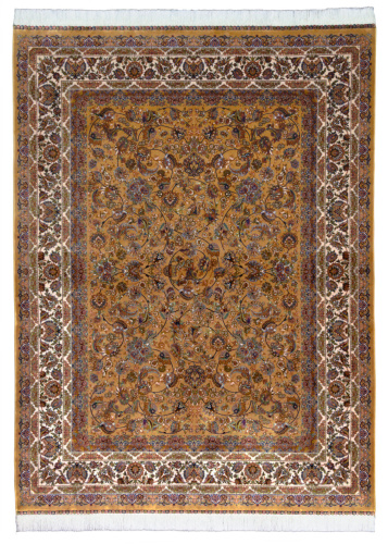 Иранский ковёр из шёлка и модала (QUM 617 /Beige/200x150)
