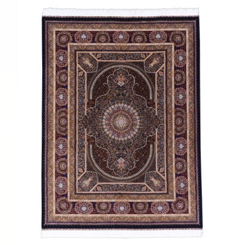 Иранский ковёр из шёлка и модала (QUM 631 /Navy/350x250)