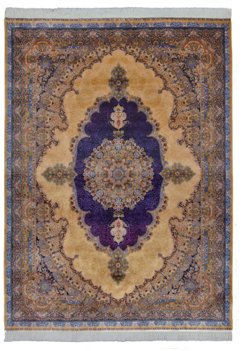 Иранский ковёр из шёлка и модала (QUM 625 /Beige/300x200)