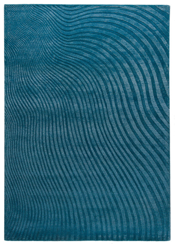 Индийский ковёр из шерсти и вискозы (HT-945/TEAL/300x200)