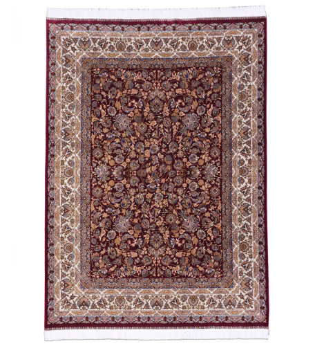 Иранский ковёр из шёлка и модала (QUM 617 /Red/225x150)
