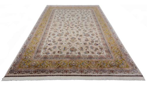 Иранский ковёр из шёлка и модала (QUM 617 /Cream/200x150)