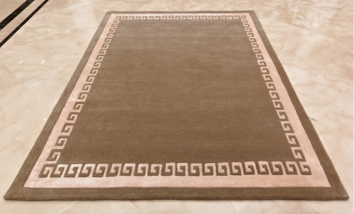 Индийский ковёр из шерсти и вискозы (HT-933/TAUPE/300x200)