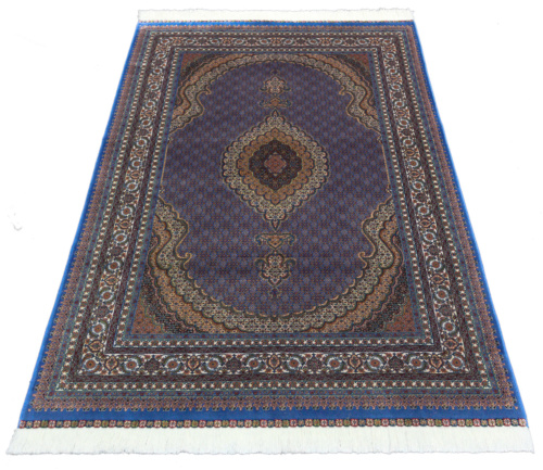Иранский ковёр из шёлка и модала (QUM 601 /Blue/150x100)