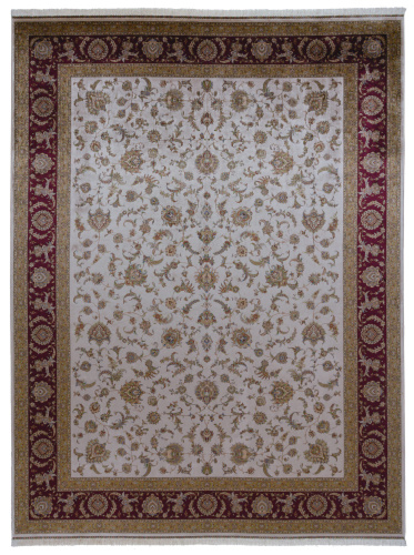 Бельгийский ковёр из шёлка и модала (01201B/CREAM/400x200)