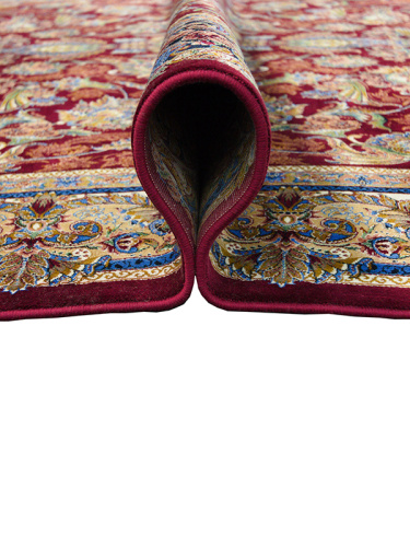 Иранский ковёр из шёлка и модала (QUM 602 /Red/390x290)