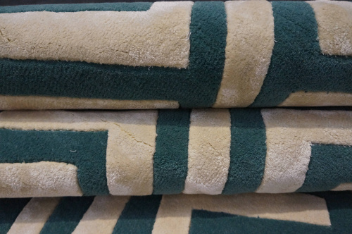 Индийский ковёр из шерсти и вискозы (HT976/BEIGE.GREEN/240x170)