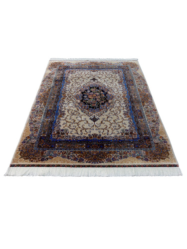 Иранский ковёр из шёлка и модала (QUM 632k /Cream/150x100)