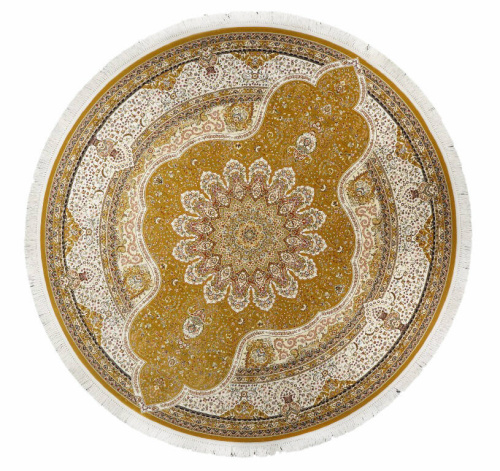 Бельгийский ковёр из бамбуковой вискозы (IS066H/DARK GOLD N4U01/20)