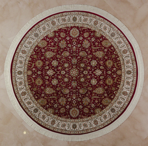 Бельгийский ковёр из бамбуковой вискозы (IS010H/RED/160x160)