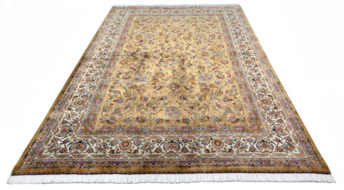 Иранский ковёр из шёлка и модала (QUM 617 /Beige/200x150)