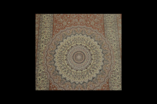 Бельгийский ковёр из бамбуковой вискозы (0IS126/OLDPINKPSTLP2/75x1)