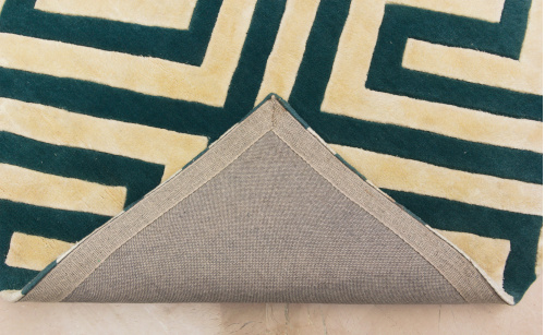 Индийский ковёр из шерсти и вискозы (HT976/BEIGE.GREEN/240x170)