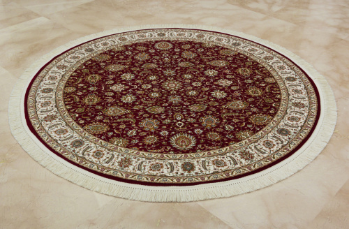 Бельгийский ковёр из бамбуковой вискозы (IS010H/RED/160x160)