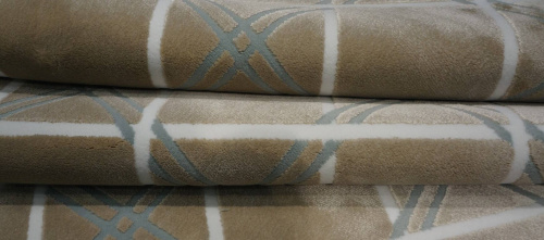 Бельгийский ковёр из вискозы и акрила (0CA001/ICE BEIGE AB4/110x)