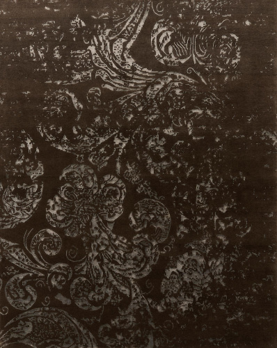 Индийский ковёр из шерсти и вискозы (14-3591/308x246)