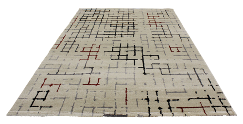 Ковер  (W2577/T71/12//WHITE/D.RED/350x250)