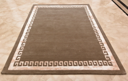 Индийский ковёр из шерсти и вискозы (HT-933/TAUPE/300x200)