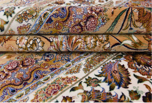 Иранский ковёр из шёлка и модала (QUM 617 /Beige/200x150)