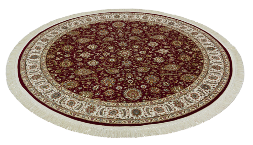 Бельгийский ковёр из бамбуковой вискозы (IS010H/RED/160x160)