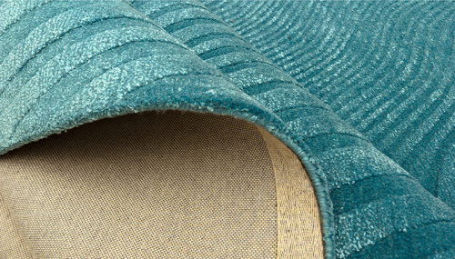 Индийский ковёр из шерсти и вискозы (HT-945/TEAL/300x200)