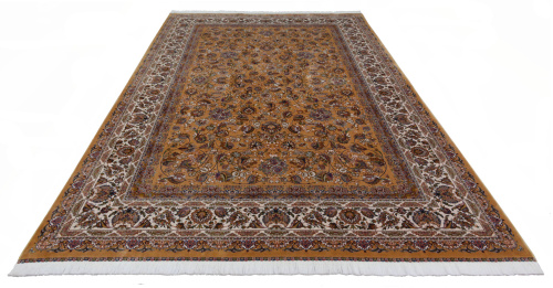 Иранский ковёр из шёлка и модала (QUM 617 /Beige/200x150)