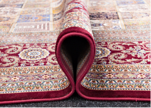 Иранский ковёр из шёлка и модала (QUM 610 /Red/200x150)