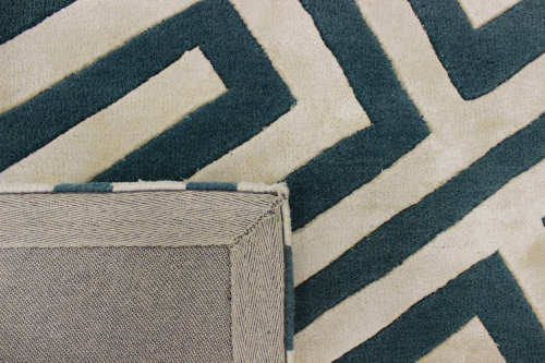 Индийский ковёр из шерсти и вискозы (HT976/BEIGE.GREEN/240x170)