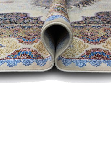 Иранский ковёр из шёлка и модала (QUM 635 /Cream/150x100)