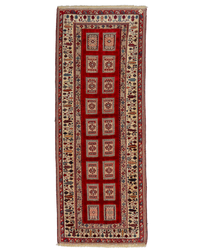 Иранский ковёр из шерсти (15-02813-2/221x81)