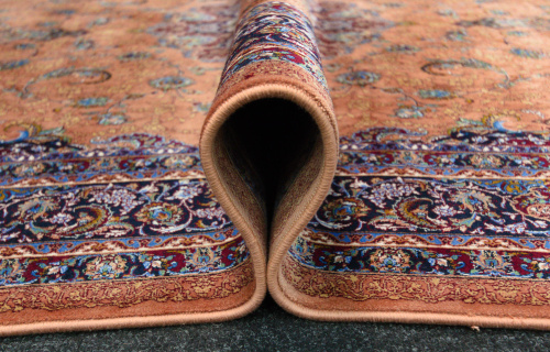 Иранский ковёр из шёлка и модала (QUM 623 /Rose/200x150)