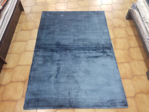 Индийский ковёр из арт-шёлка (VISCOSE/NAVY/400x300)