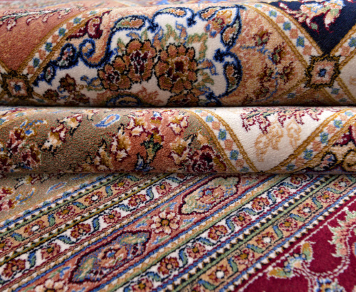 Иранский ковёр из шёлка и модала (QUM 610 /Red/200x150)
