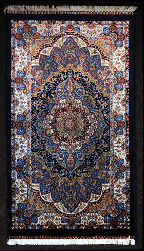 Бельгийский ковёр из бамбуковой вискозы (0IS023/D.GREYPSTLP6/340x2)