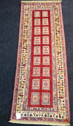 Иранский ковёр из шерсти (15-02813-2/221x81)