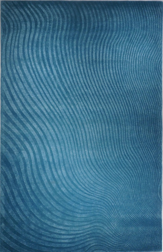 Индийский ковёр из шерсти и вискозы (HT-945/TEAL/300x200)
