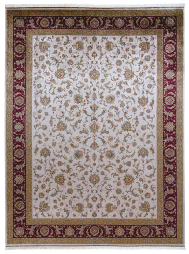 Бельгийский ковёр из шёлка и модала (01201B/CREAM/400x200)