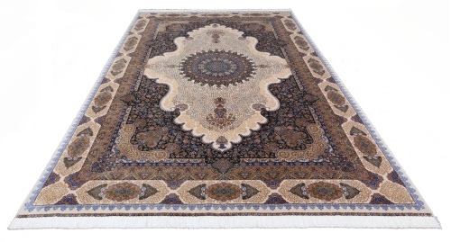 Иранский ковёр из шёлка и модала (QUM 635 /Cream/150x100)