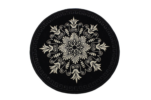 Индийский ковёр из шерсти и вискозы (HT 935 BLACK/200x200)