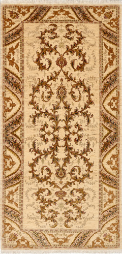 Иранский ковёр из шерсти (07-1105/309x152)